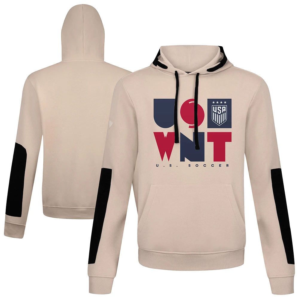 Men's Levelwear Khaki USWNT Bombay Pullover Hoodie