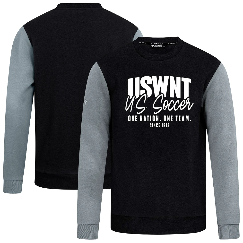 Men's Levelwear Black USWNT Ultimate Response Pullover Sweatshirt