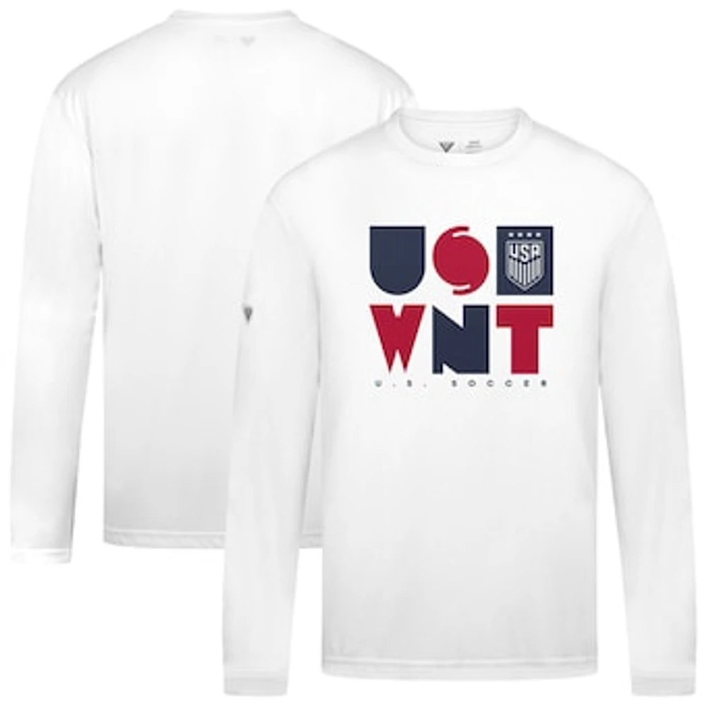 Men's Levelwear White USWNT Anthem Long Sleeve T-Shirt