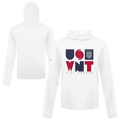 Men's Levelwear White USWNT Anthem Pullover Hoodie