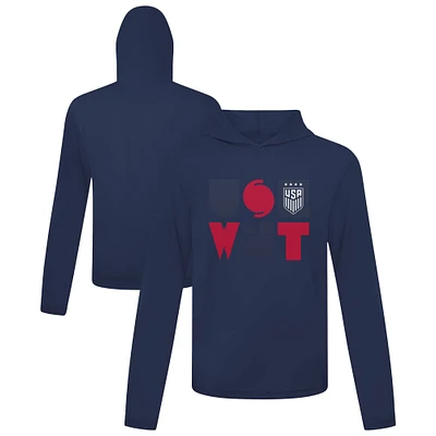 Men's Levelwear Navy USWNT Anthem Pullover Hoodie