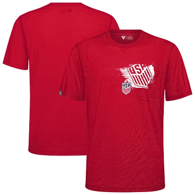 Men's Levelwear Red USMNT Focal Blasted T-Shirt