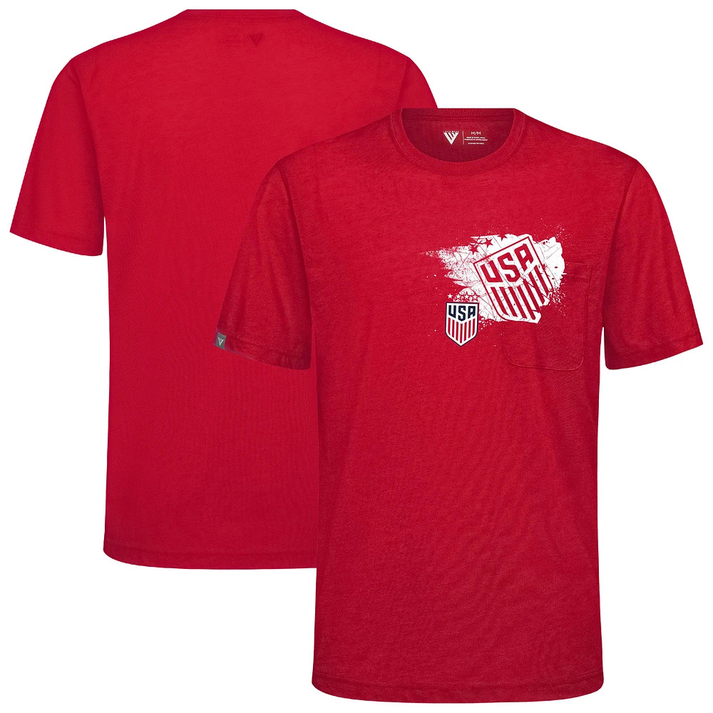 Men's Levelwear Red USWNT Focal Blasted T-Shirt