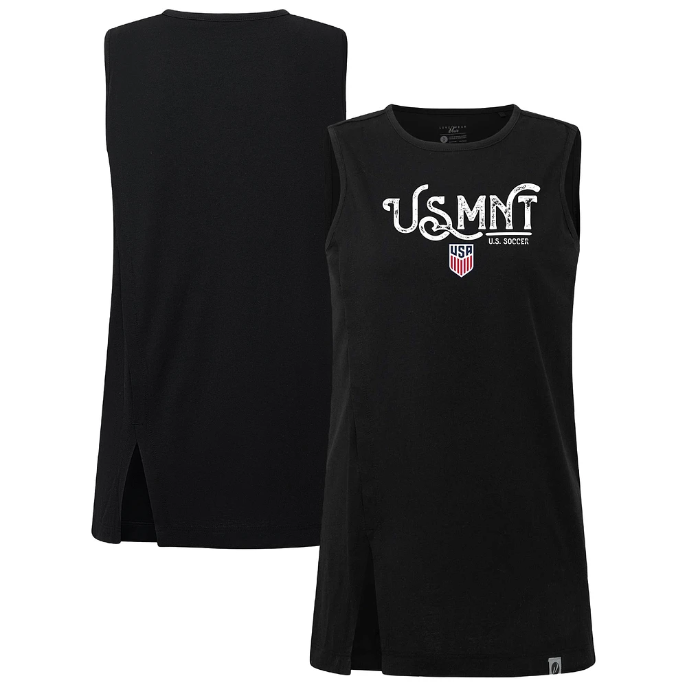 Women's Levelwear Black USMNT Influx Inked Tank Top