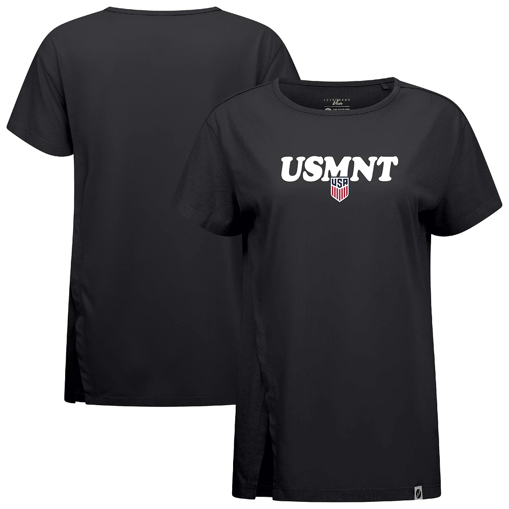 Women's Levelwear Black USMNT Influx Reunion T-Shirt