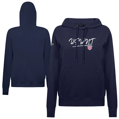 Women's Levelwear Navy USWNT Adorn Express Pullover Hoodie