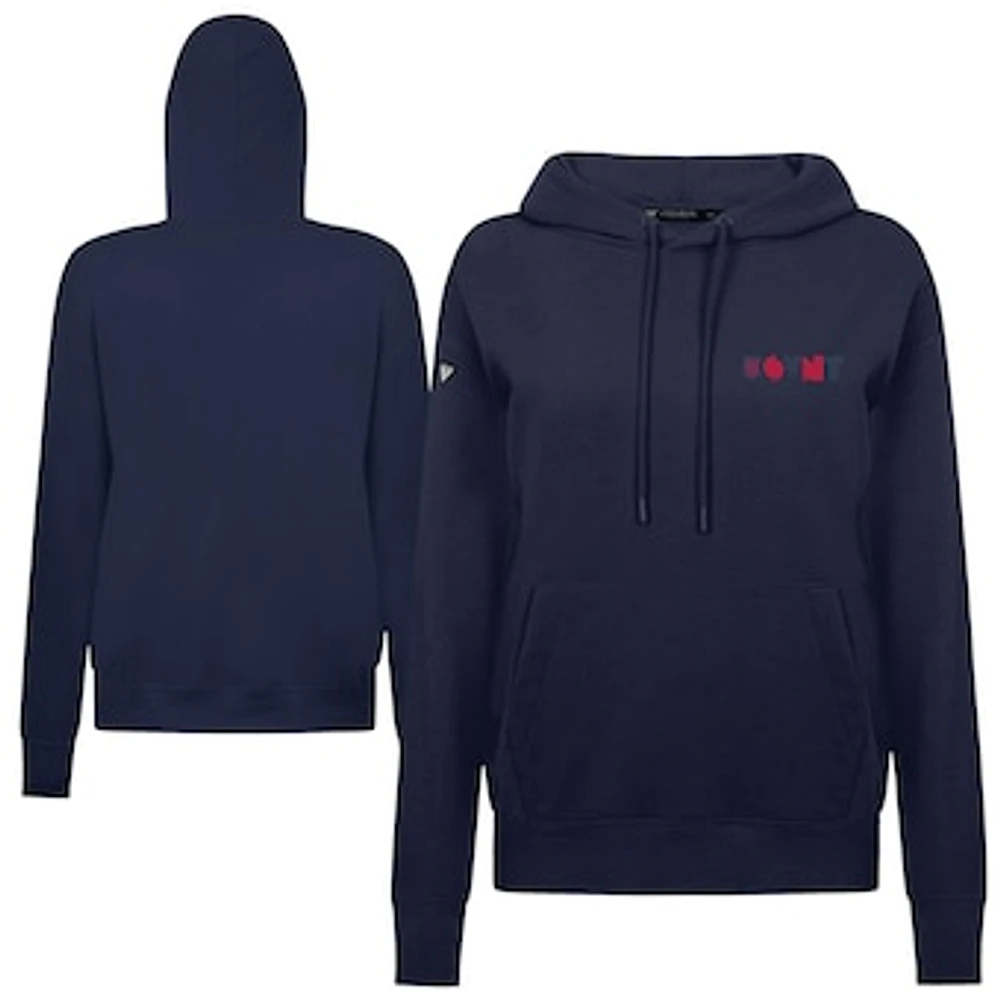 Women's Levelwear Navy USWNT Adorn Full On Pullover Hoodie