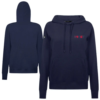 Women's Levelwear Navy USWNT Adorn Full On Pullover Hoodie