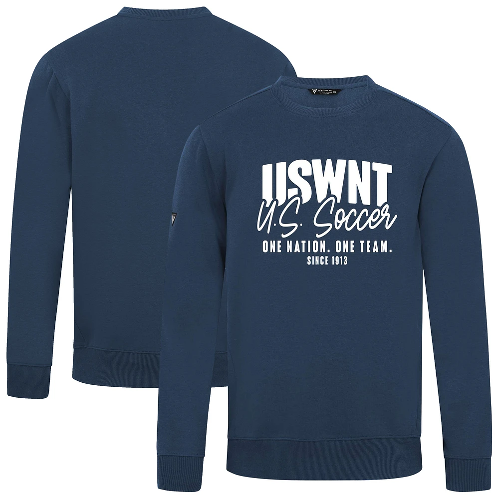 Men's Levelwear Navy USWNT Zane Response Pullover Sweatshirt