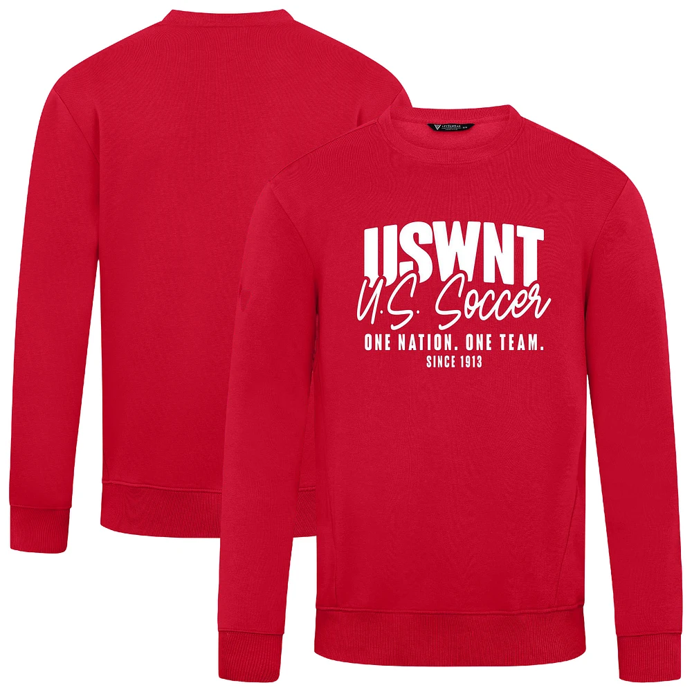 Men's Levelwear Red USWNT Zane Response Pullover Sweatshirt