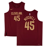 Donovan Mitchell Cleveland Cavaliers Autographed Nike Wine Icon Swingman Jersey with "Let Em Know" Inscription