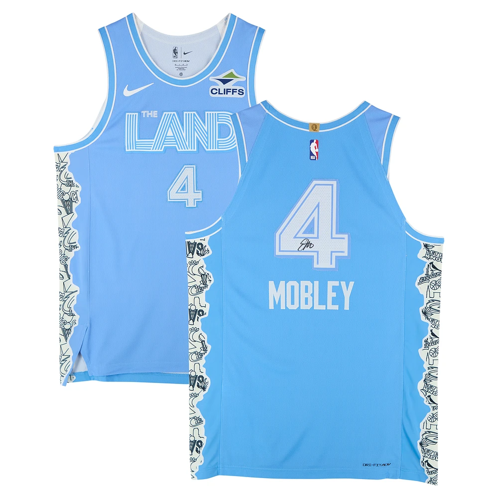 Evan Mobley Cleveland Cavaliers Autographed Nike Blue 2024-25 City Edition Authentic Jersey