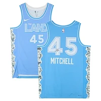 Donovan Mitchell Cleveland Cavaliers Autographed Nike Blue 2024-25 City Edtion Swingman Jersey