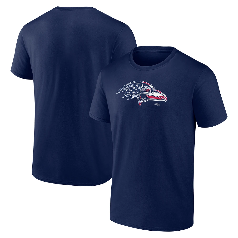 Men's Navy Baltimore Ravens Americana T-Shirt