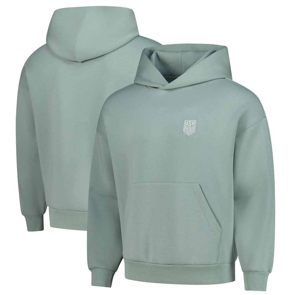 Unisex Levelwear Green USMNT Luxe Signature Tri-Blend Pullover Hood