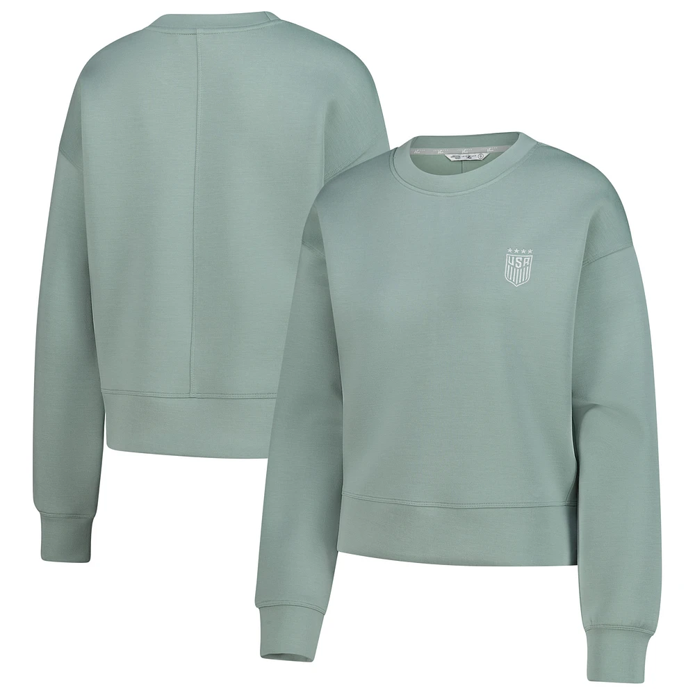 Women's Levelwear USWNT Luxe Sponge Tri-Blend Pullover Sweatshirt