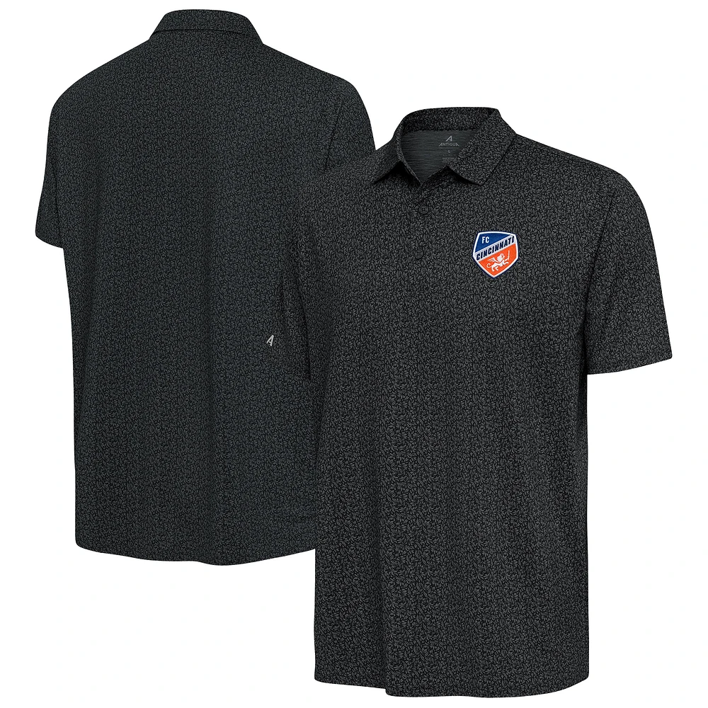 Men's Antigua Pewter FC Cincinnati Blooming Polo