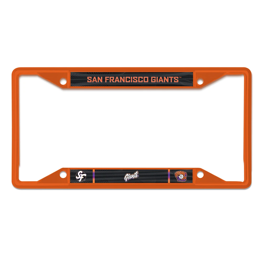 WinCraft San Francisco Giants 2025 City Connect Laser Cut Metal License Plate Frame