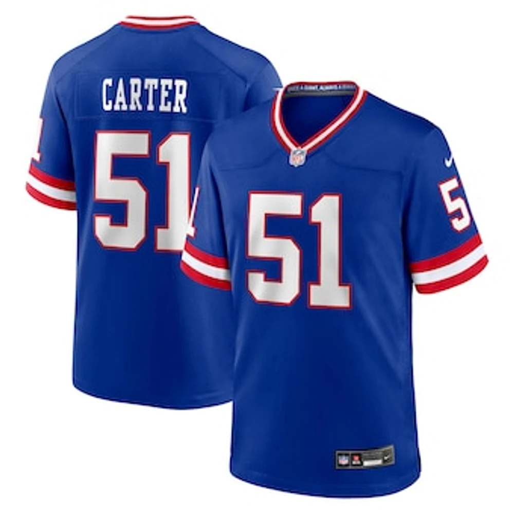 Men's Nike Abdul Carter Royal New York Giants First Round Pick 2nd Alternate Game Jersey