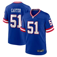 Men's Nike Abdul Carter Royal New York Giants First Round Pick 2nd Alternate Game Jersey