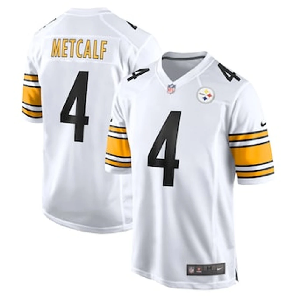 Men's Nike DK Metcalf White Pittsburgh Steelers Game Player Jersey