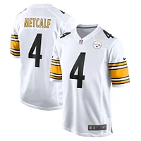 Men's Nike DK Metcalf White Pittsburgh Steelers Game Player Jersey