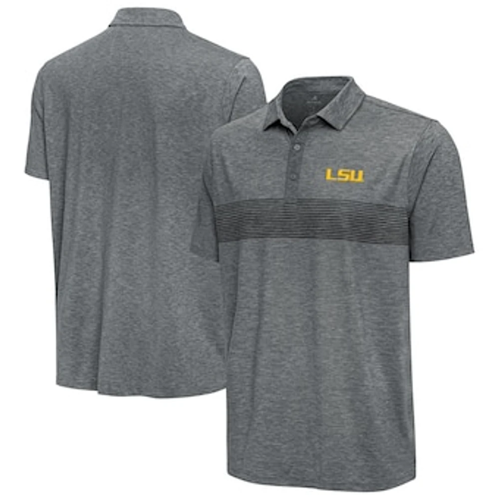 Men's Antigua Pewter LSU Tigers Dashing Polo