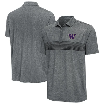 Men's Antigua Pewter Washington Huskies Dashing Polo