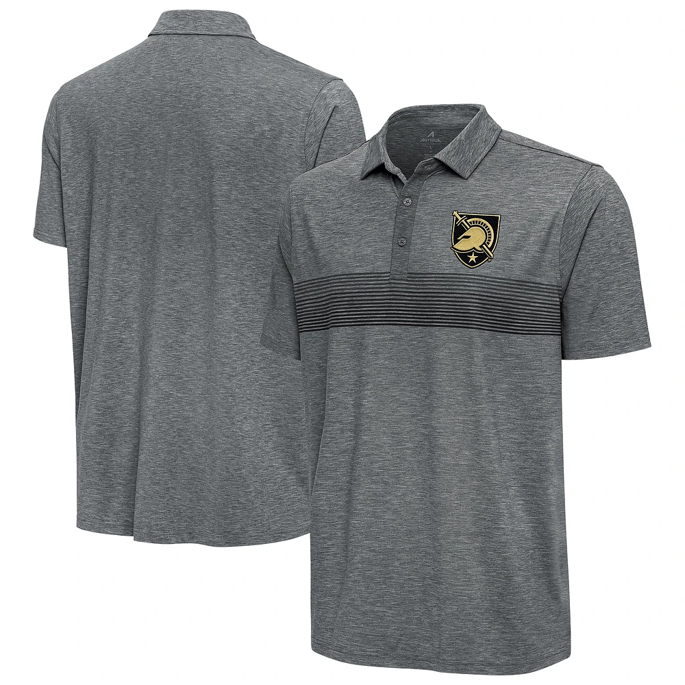 Men's Antigua Pewter Army Black Knights Dashing Polo