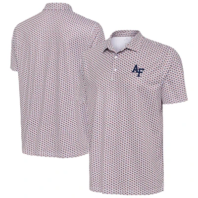 Men's Antigua White Air Force Falcons Star Polo