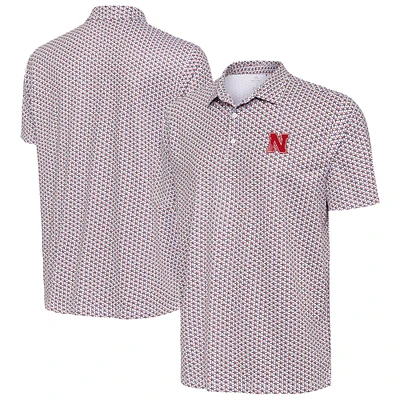 Men's Antigua White Nebraska Huskers Star Polo