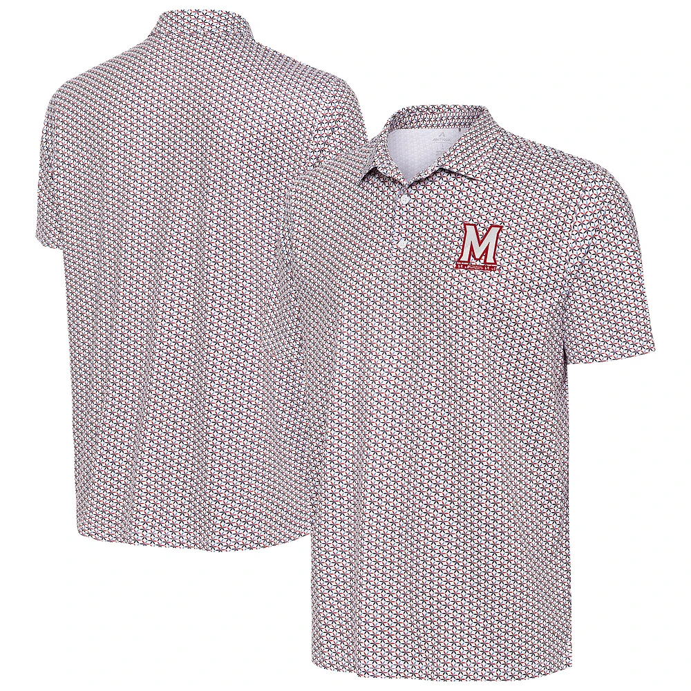 Men's Antigua White Maryland Terrapins Star Polo