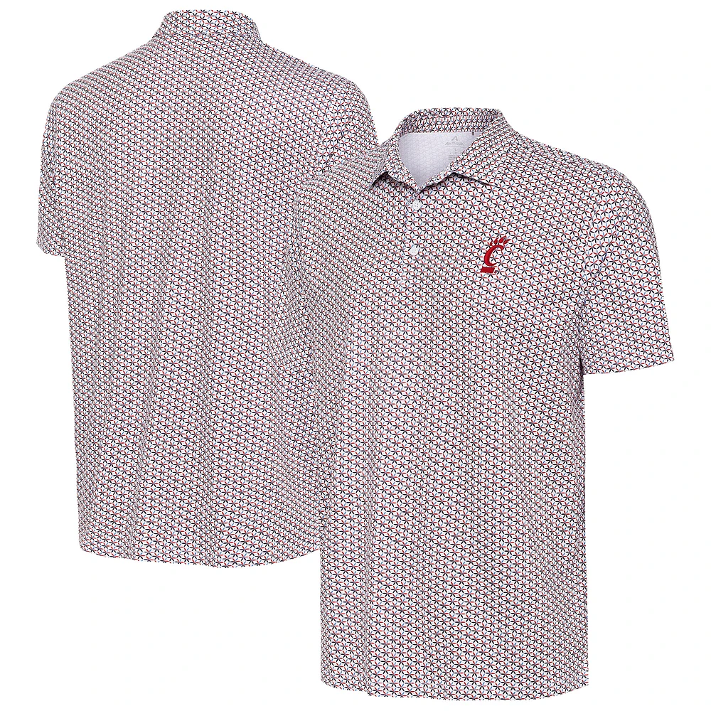 Men's Antigua White Cincinnati Bearcats Star Polo