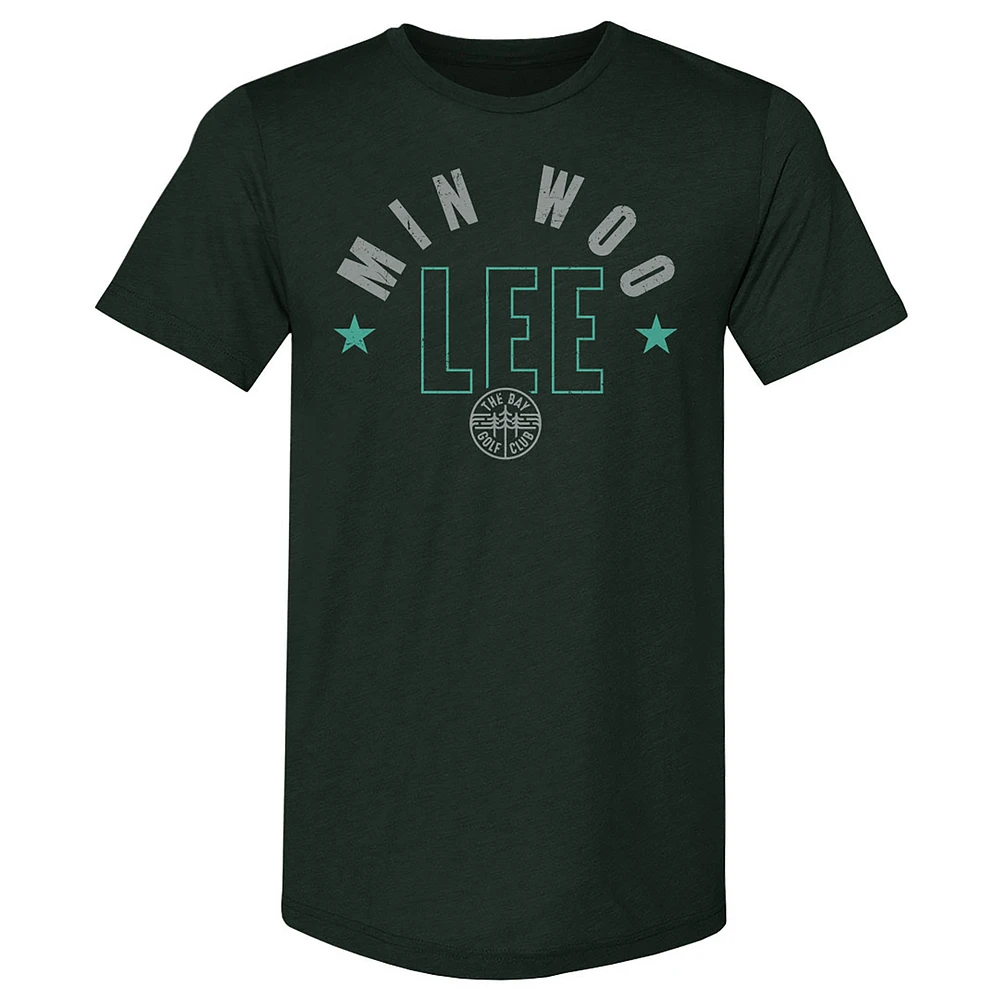 Men's 500 Level Min Woo Lee Forest Green TGL The Bay Golf Club Arc Premium Tri-Blend T-Shirt