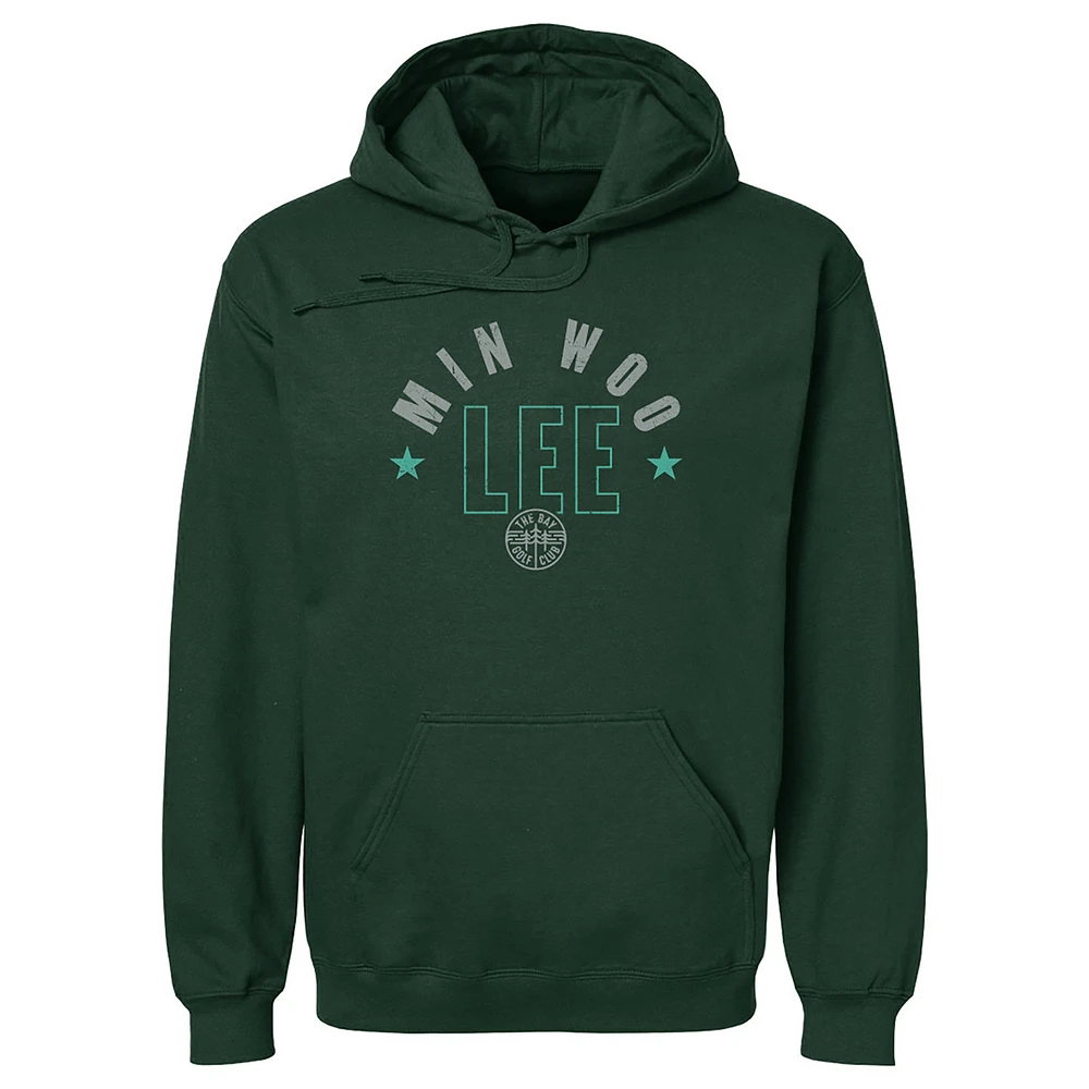 Men's 500 Level Min Woo Lee Forest Green TGL The Bay Golf Club Arc Pullover Hoodie