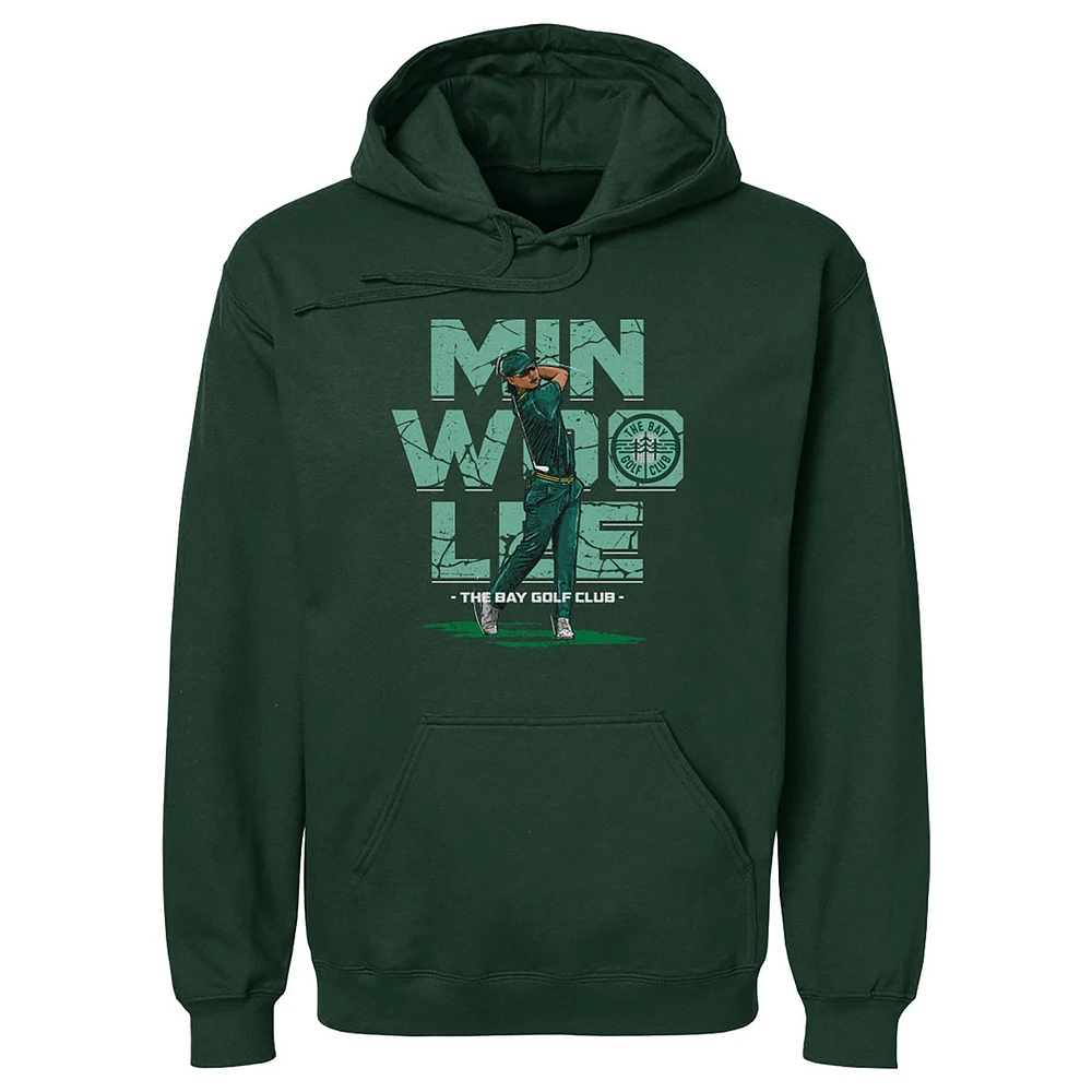 Men's 500 Level Min Woo Lee Forest Green TGL The Bay Golf Club Pullover Hoodie
