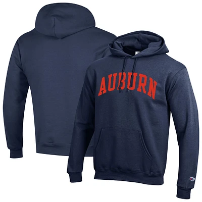 Men's Champion Navy Auburn Tigers Basic Arch Fleece Pullover Hoodie