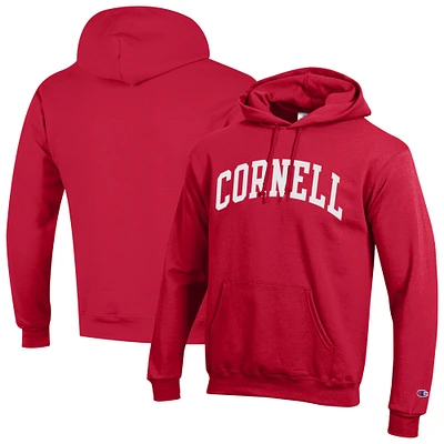 Men's Champion Red Cornell Big Basic Arch Fleece Pullover Hoodie