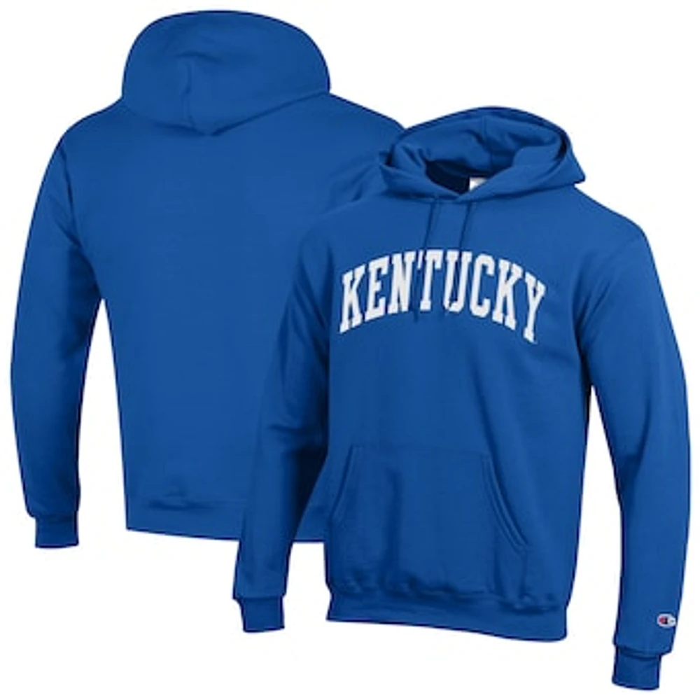 Men's Champion Royal Kentucky Wildcats Basic Arch Fleece Pullover Hoodie