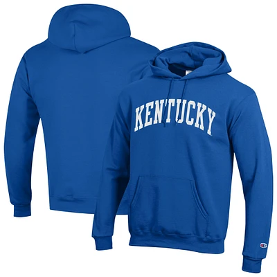 Men's Champion Royal Kentucky Wildcats Basic Arch Fleece Pullover Hoodie