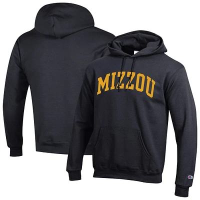 Men's Champion Black Missouri Tigers Basic Arch Fleece Pullover Hoodie