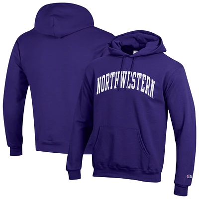 Men's Champion Purple Northwestern Wildcats Basic Arch Fleece Pullover Hoodie
