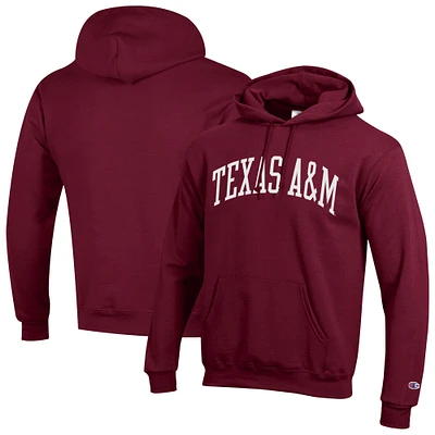 Men's Champion Maroon Texas A&M Aggies Basic Arch Fleece Pullover Hoodie
