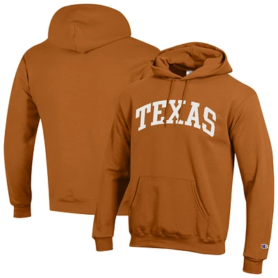Men's Champion Texas Orange Longhorns Basic Arch Fleece Pullover Hoodie