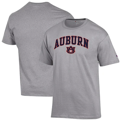 Men's Champion Heather Gray Auburn Tigers Basic Arch T-Shirt