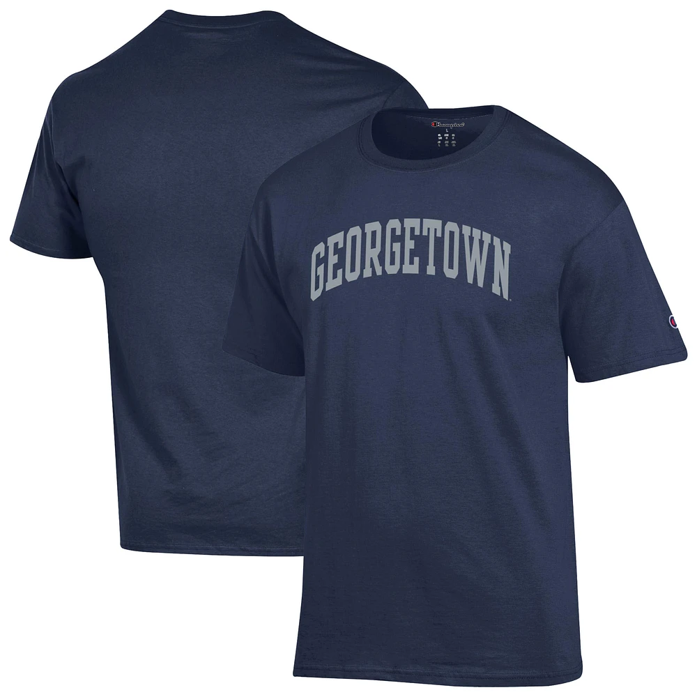 Men's Champion Navy Georgetown Hoyas Basic Arch T-Shirt