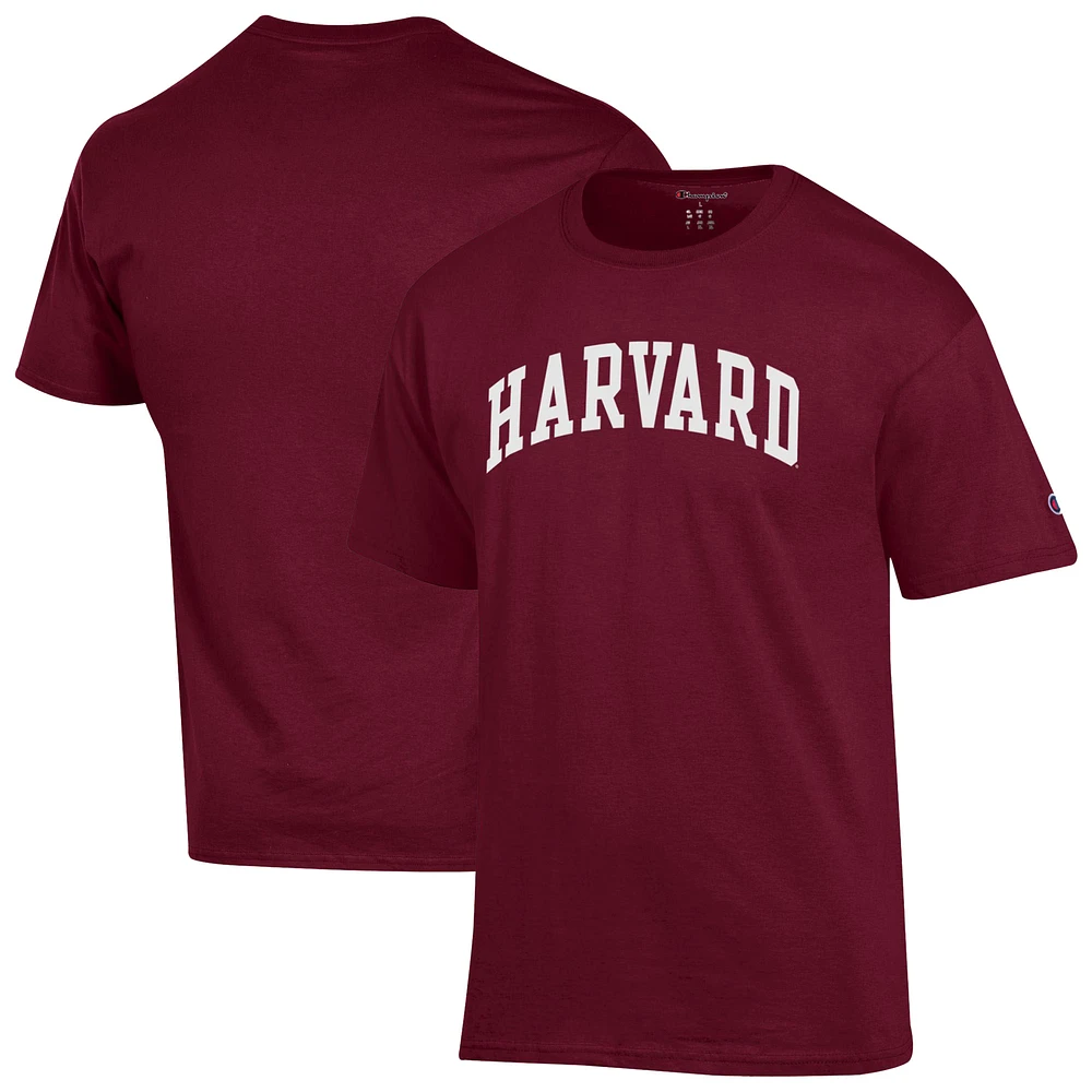 Men's Champion Crimson Harvard Basic Arch T-Shirt