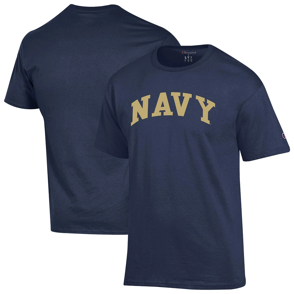 Men's Champion Navy Midshipmen Basic Arch T-Shirt
