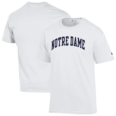 Men's Champion White Notre Dame Fighting Irish Basic Arch T-Shirt