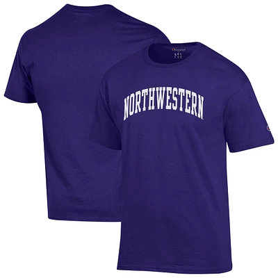 Men's Champion Purple Northwestern Wildcats Basic Arch T-Shirt